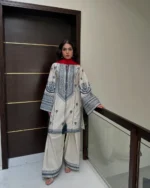 Erah Embroidered 3-Piece Kurta Set for Women - White - Image 7