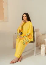 Grace Yellow 2-Piece Kurta Set for Women - Image 3