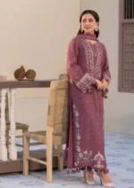 Hania Aamir Azeen Embroidered 3-Piece Kurta Set - Zinnia Pink