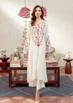 Warisha Embroidered 2-Piece Kurta Set for Women - White - Image 2