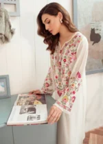Warisha Embroidered 2-Piece Kurta Set for Women - White - Image 3