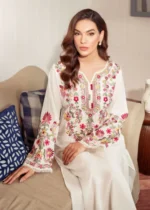 Warisha Embroidered 2-Piece Kurta Set for Women - White - Image 6
