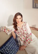 Warisha Embroidered 2-Piece Kurta Set for Women - White - Image 7