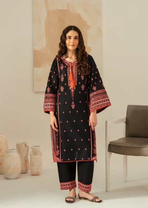 Ajal 2pcs - Lawn Embroidered dress